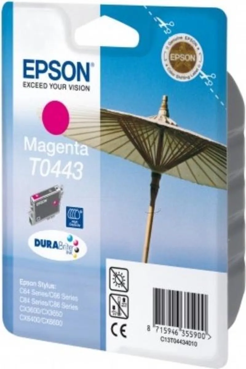 T0443 - Inktcartridge / Magenta von Epson in Magenta – Produktfoto