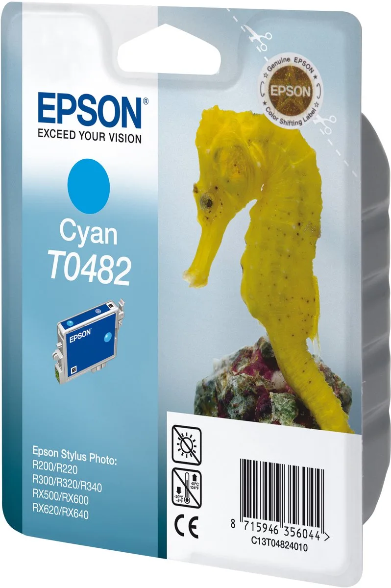 T0482 - Inktcartridge / Cyaan von Epson in Cyaan – Produktfoto