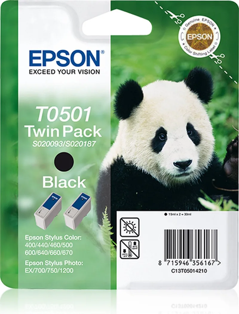 T050 - Inktcartridge / Zwart de Epson en Noir – photo produit