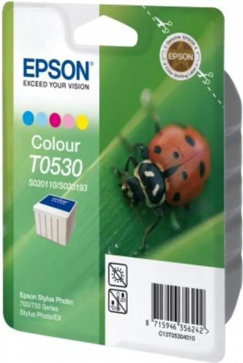 T053 - Inktcartridge / Cyaan / Magenta / Geel / Licht Cyaan / Licht Magenta de Epson en Multicolore – photo produit