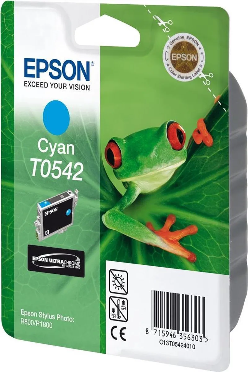 T0542 - Inktcartridge / Cyaan de Epson en Cyaan – photo produit