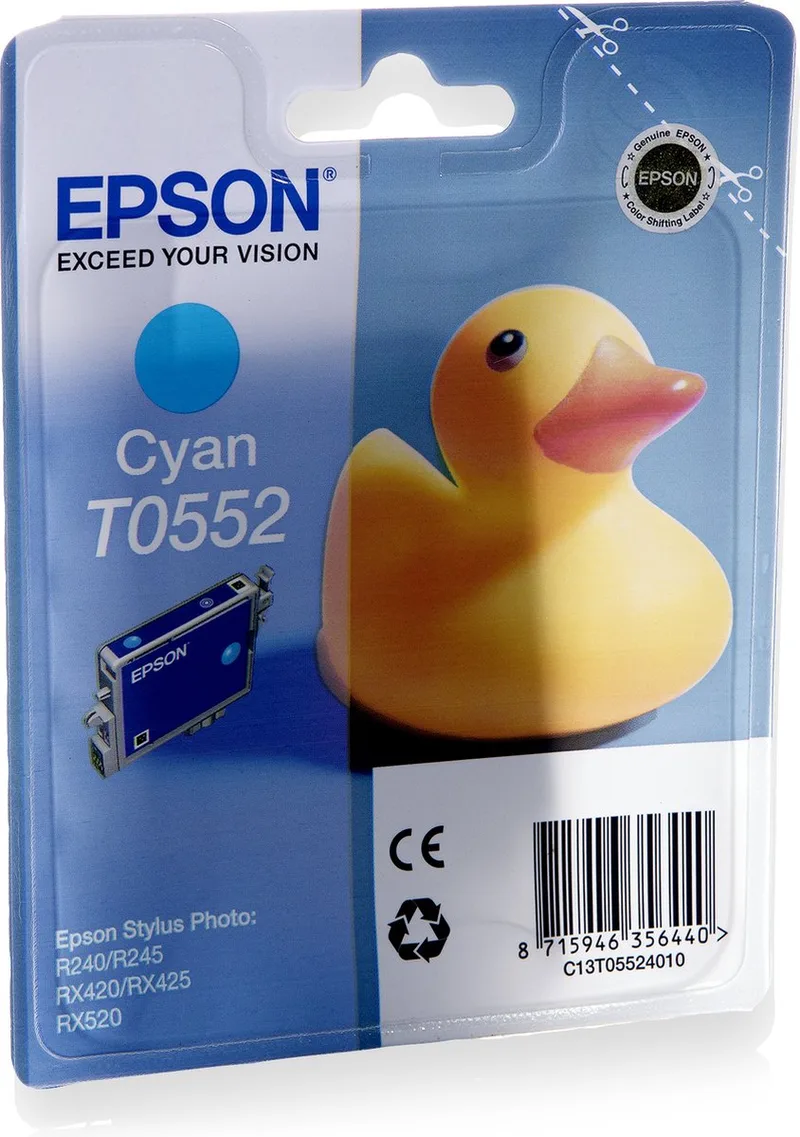 T0552 - Inktcartridge Cyaan de Epson en Cyaan – photo produit