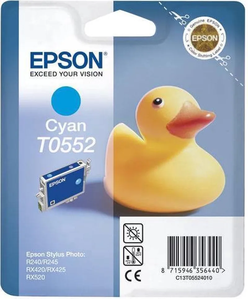 T0552 Inktcartridge - Cyaan by Epson in Cyaan – product photo