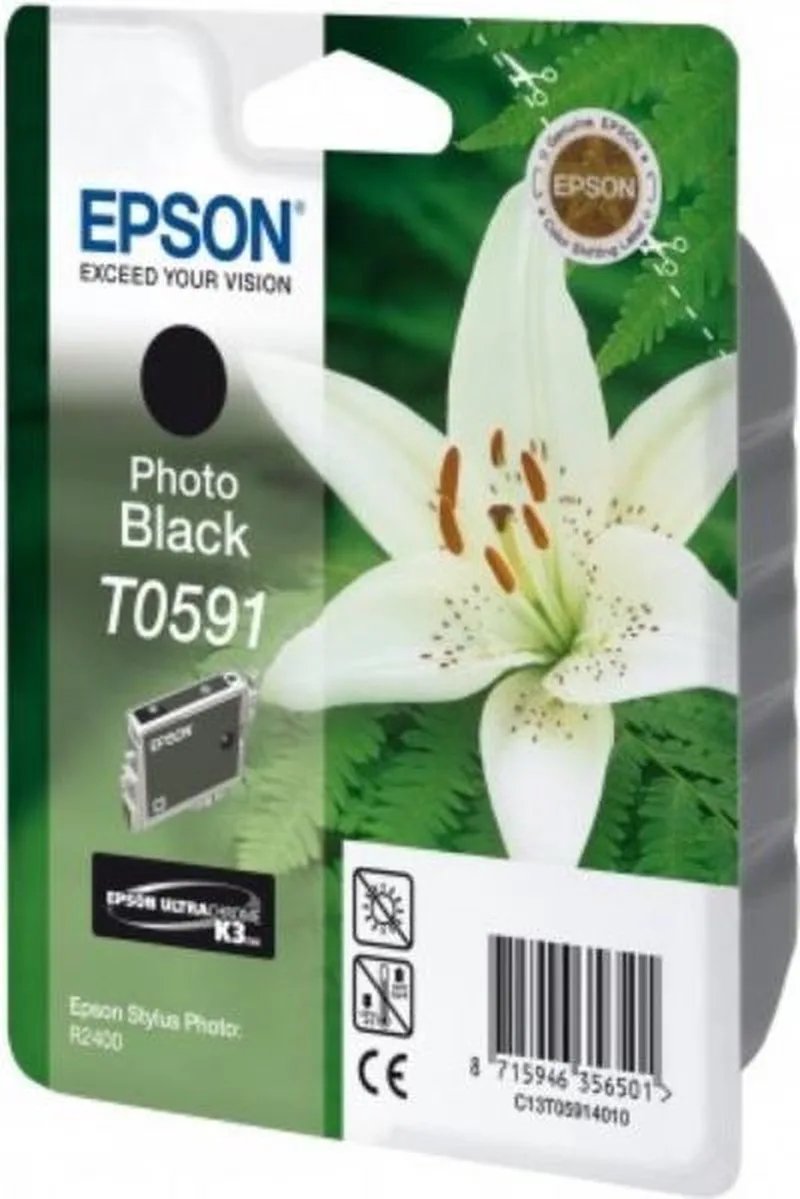 T0591 - Inktcartridge / Zwart by Epson in Black – product photo