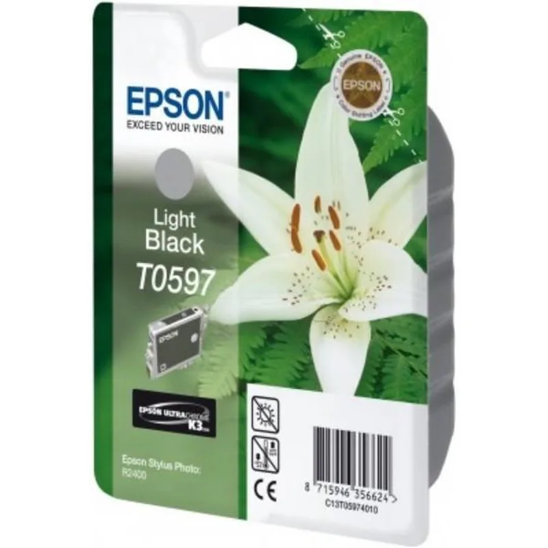 T0597 - Inktcartridge / Licht Zwart de Epson en Licht Zwart – photo produit