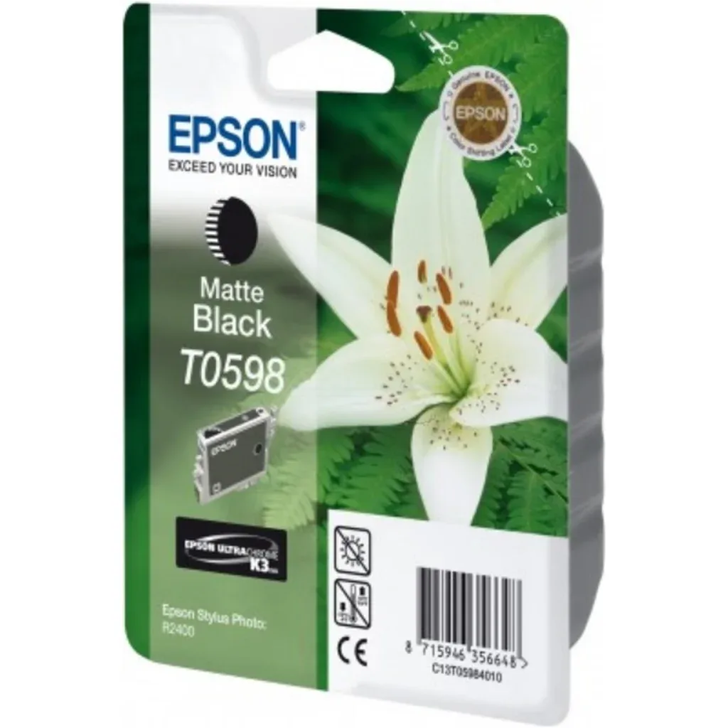 Epson T0598 Blækpatron Mattsort T0598 N/A fra Epson – produktbillede