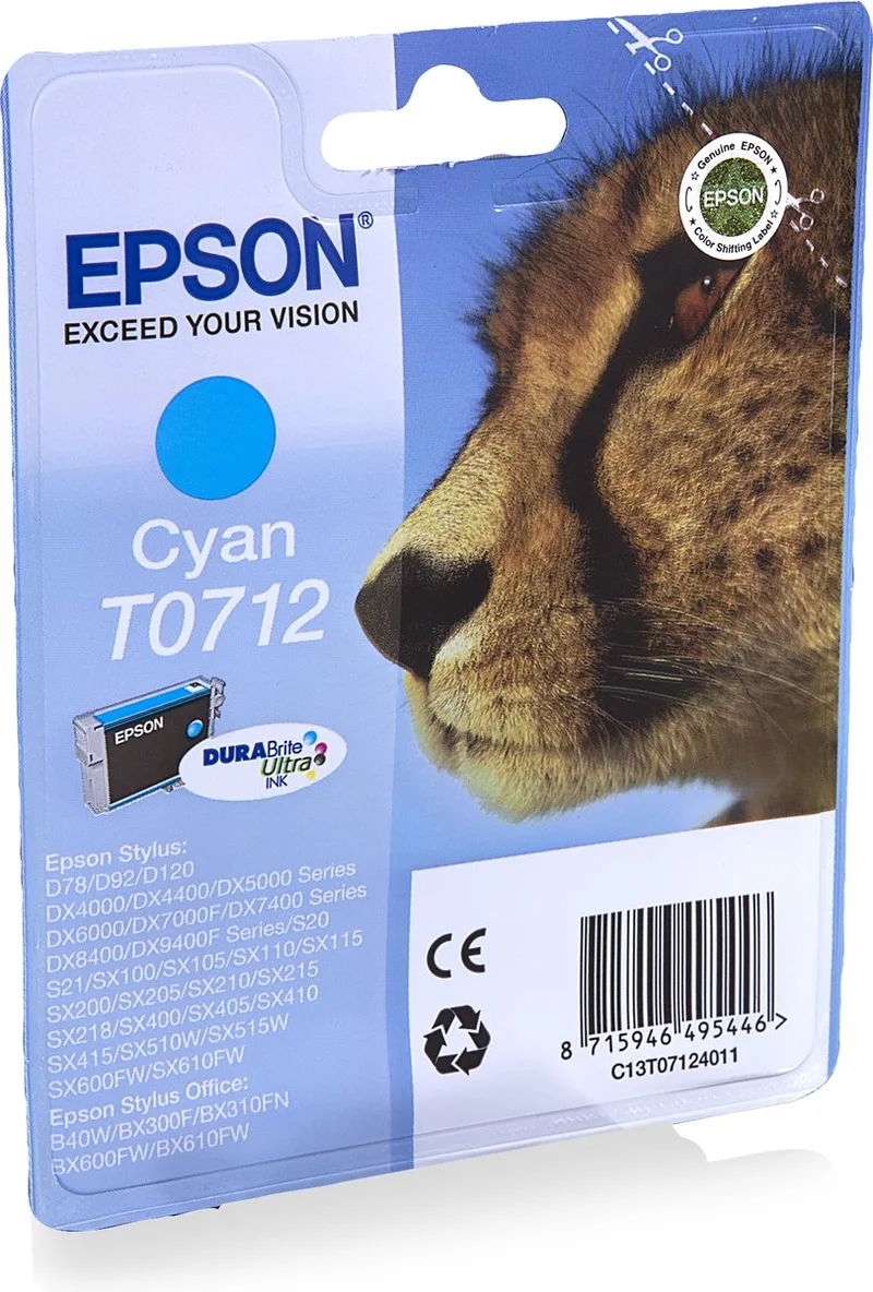 T072 Inktcartridge - Cyaan von Epson in Cyaan – Produktfoto
