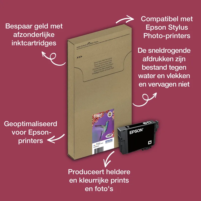 T0807 - Inktcartridge / Kleur by Epson in Kleur – product photo