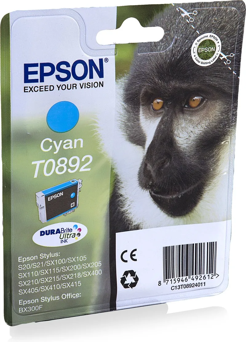 T0892 - Inktcartridge - Cyaan by Epson in Cyaan – product photo