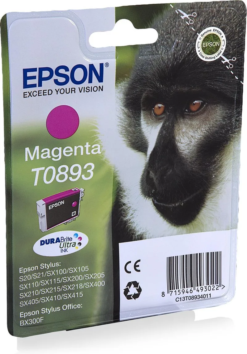 T0893 - Inktcartridge / Magenta by Epson in Magenta – product photo