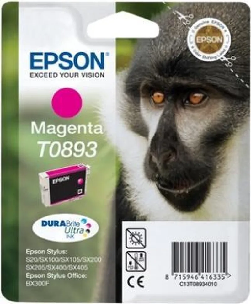 T0893 - Inktcartridge / Magenta fra Epson i Magenta – produktbillede