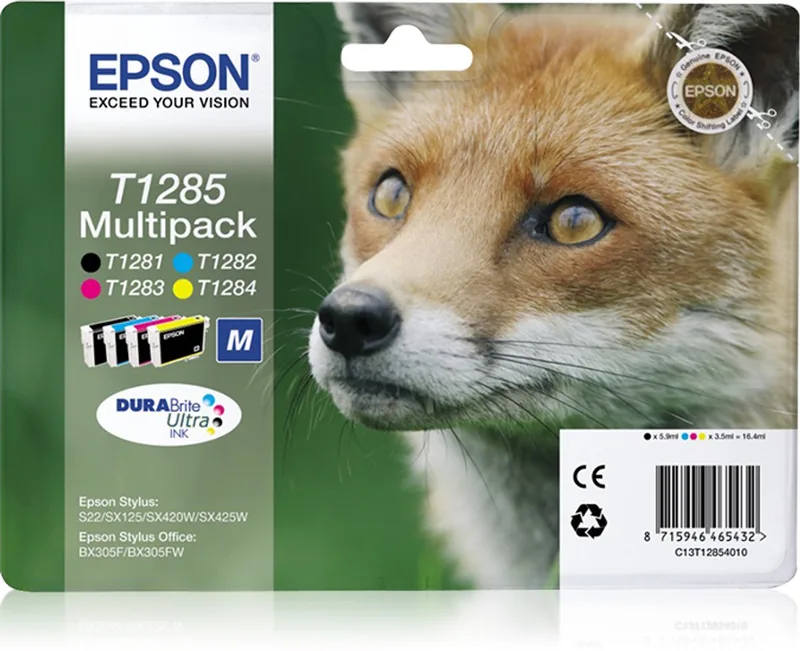 T1285 - Inktcartridge / Magenta / Geel / Zwart de Epson en Cyaan – photo produit