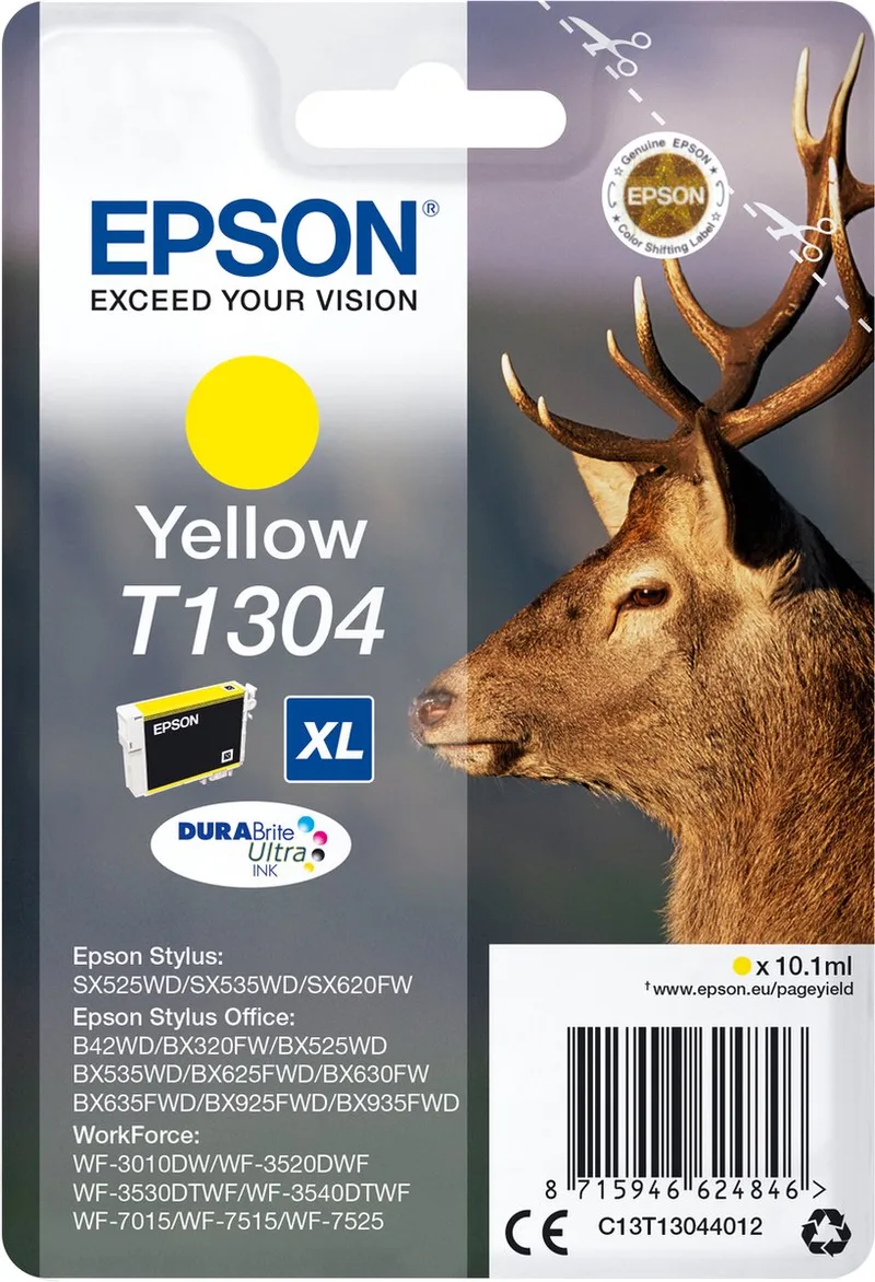 T13044010 Inktcartridge - Geel de Epson en Jaune – photo produit