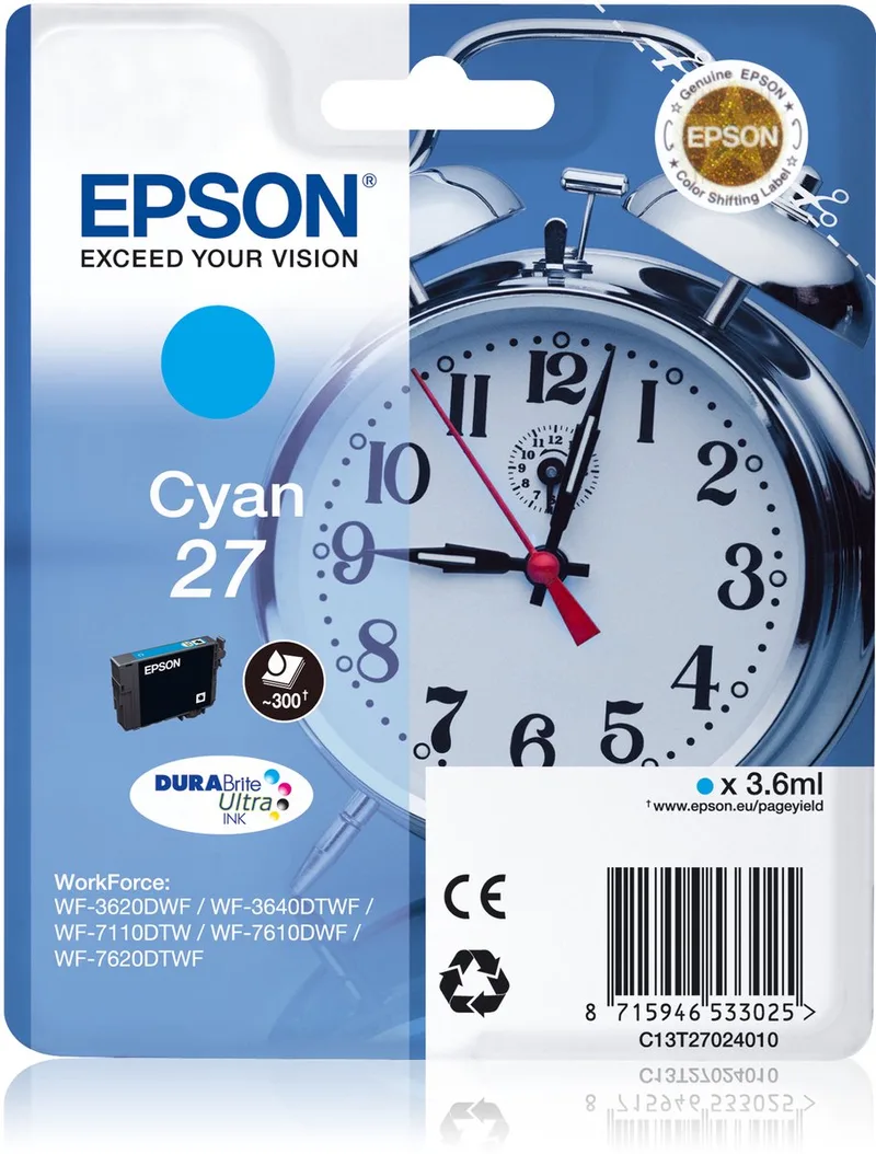 T2702 - Inktcartridge / Cyaan by Epson in Cyaan – product photo