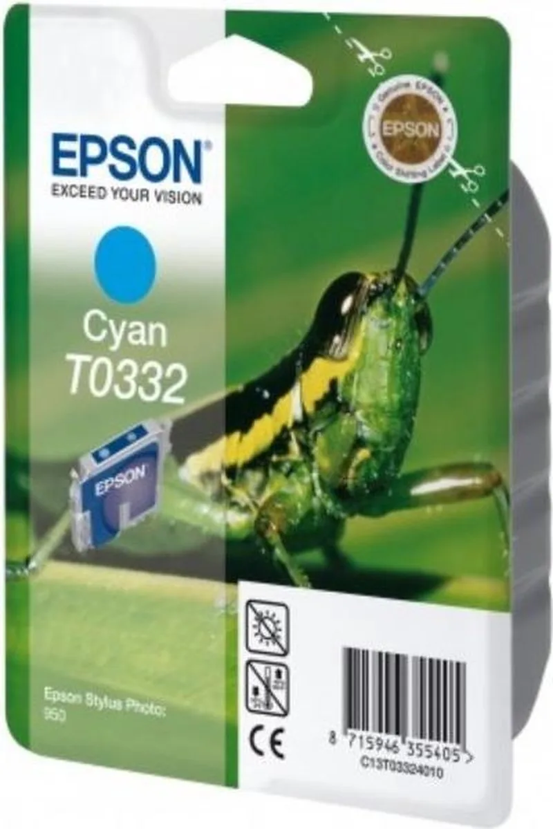 T332 - Inktcartridge / Cyaan by Epson in Cyaan – product photo