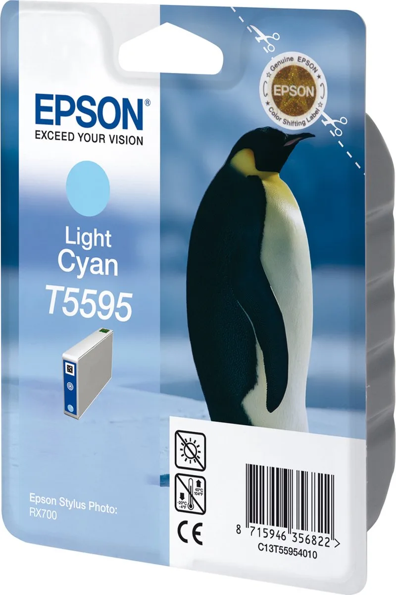 T5595 - Inktcartridge / Cyaan von Epson in Cyaan – Produktfoto