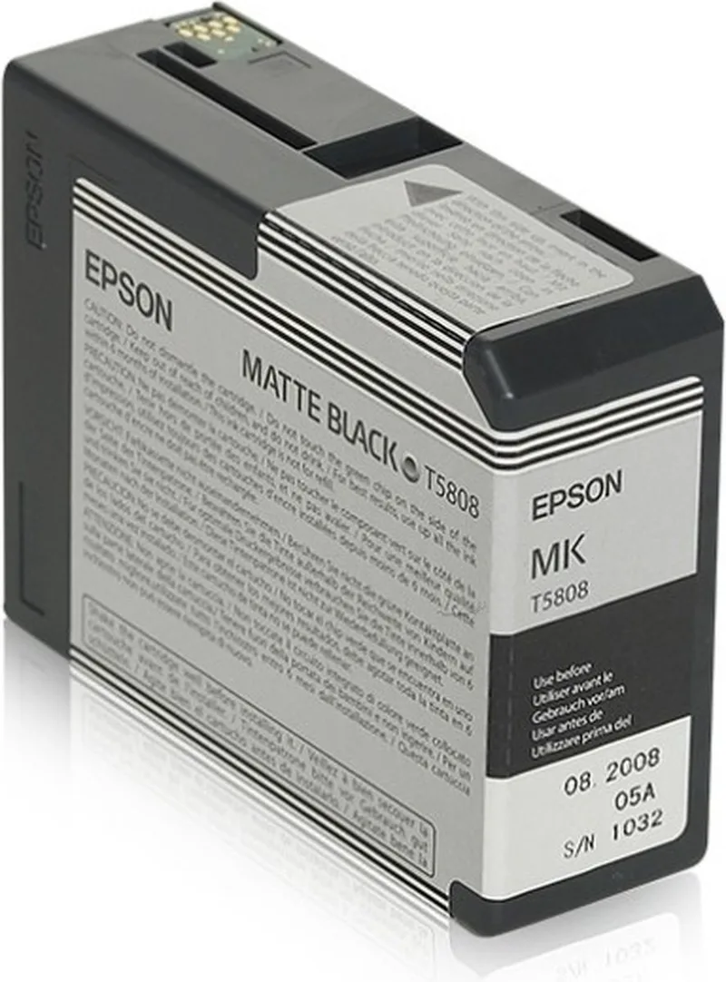 T5808 - Inktcartridge / Mat de Epson en Noir – photo produit
