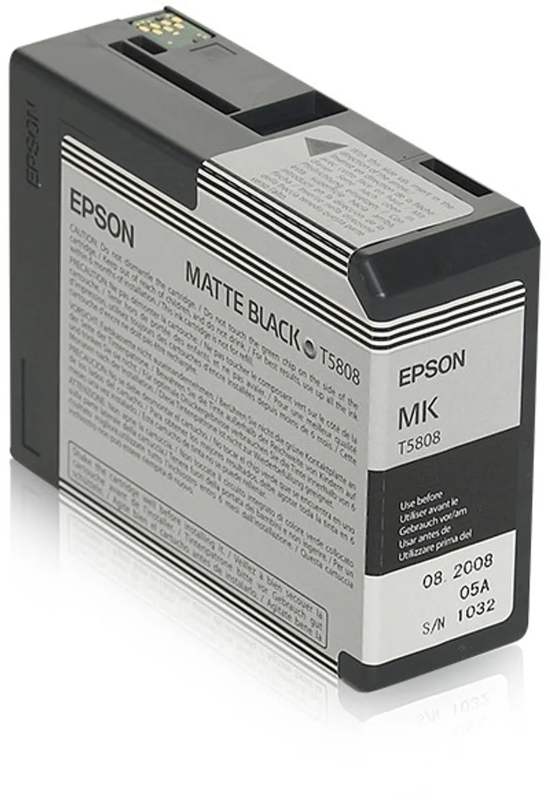 T58080N inktcartridge 1 stuk(s) Origineel von Epson in Schwarz – Produktfoto