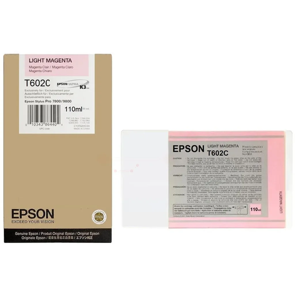 Epson T602C00 Blækpatron Ljus magenta T602C00 N/A fra Epson – produktbillede