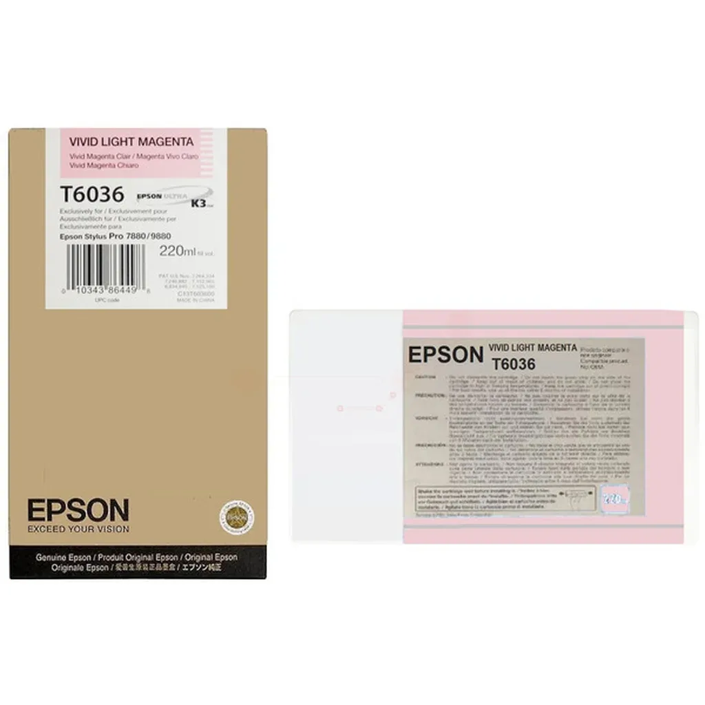 Ink T 603 220ml T 6036 Inktcartridge van Epson – productfoto
