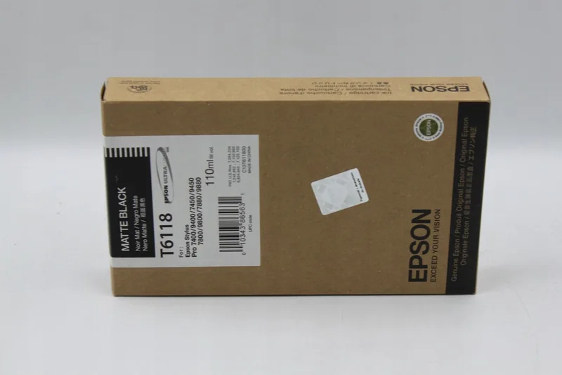 T611800 - Inktcartridge / Foto Mat by Epson in Black – product photo