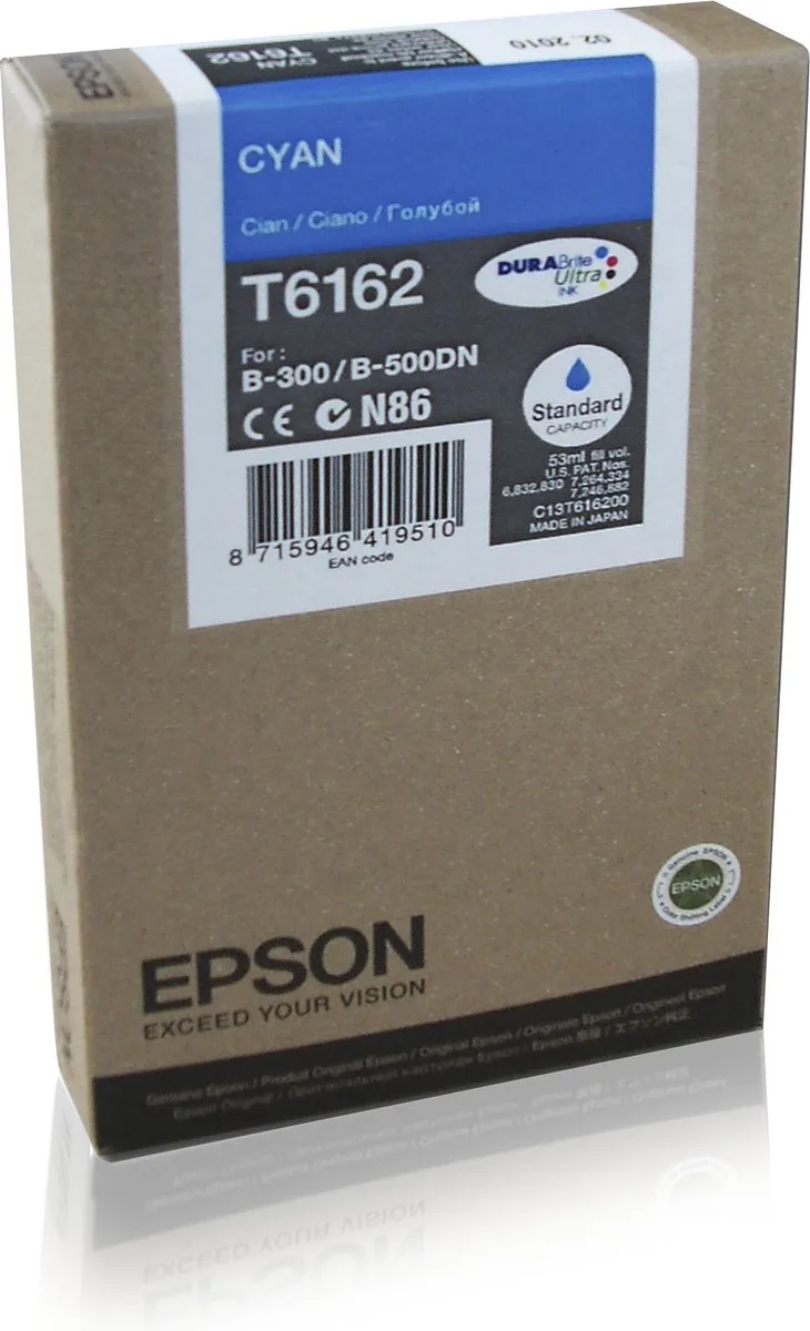 T6162 - Inktcartridge / Cyaan by Epson in Cyaan – product photo