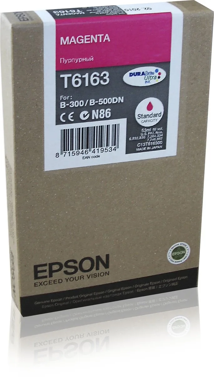 T6163 - Inktcartridge / Magenta by Epson in Magenta – product photo