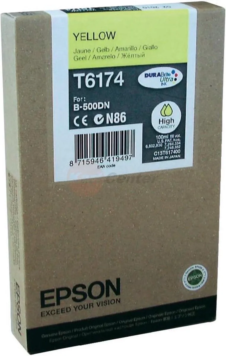 T6174 - Inktcartridge / Geel fra Epson i Gul – produktbillede