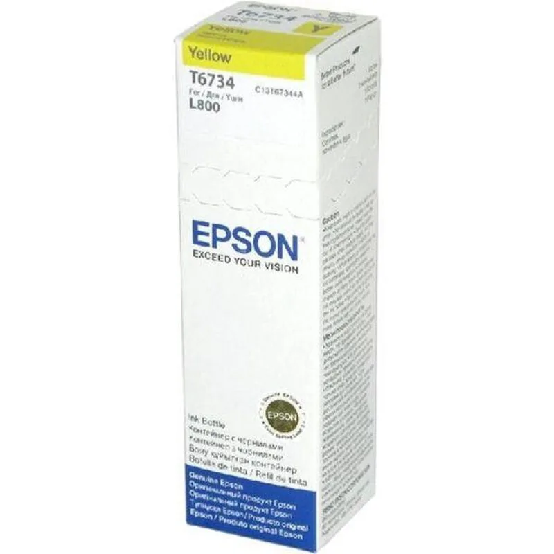 T6734 gele inktfles 70 ml von Epson – Produktfoto