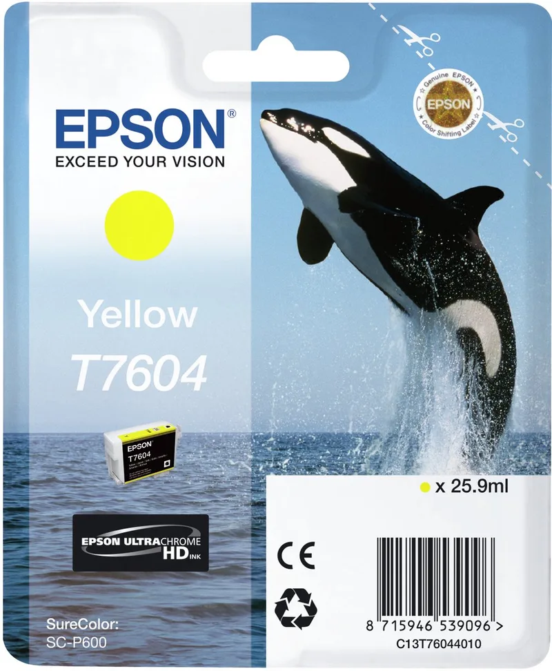 T7604 Inktcartridge geel fra Epson i Gul – produktbillede
