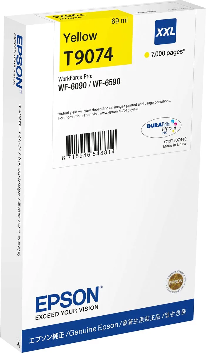 T9074XXL - Inktcartridge by Epson in Yellow – product photo
