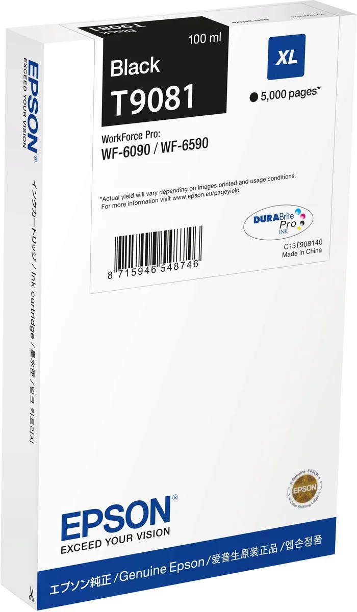 T9081XL - Inktcartridge / Zwart by Epson in Black – product photo