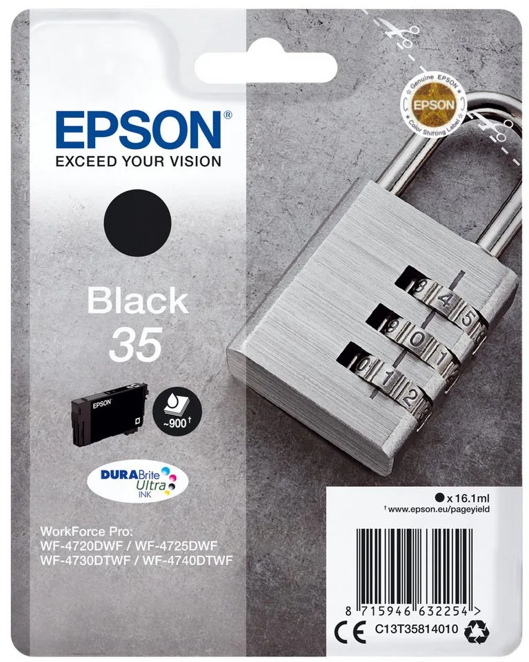 Tintenpatrone 35 Vorhängeschloss Tintenpatrone by Epson in Black – product photo