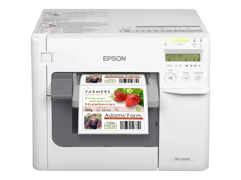 TM C3500 - Etikettendrucker - Farbe - Tintenstrahl - 112 mm (Breite) by Epson – product photo