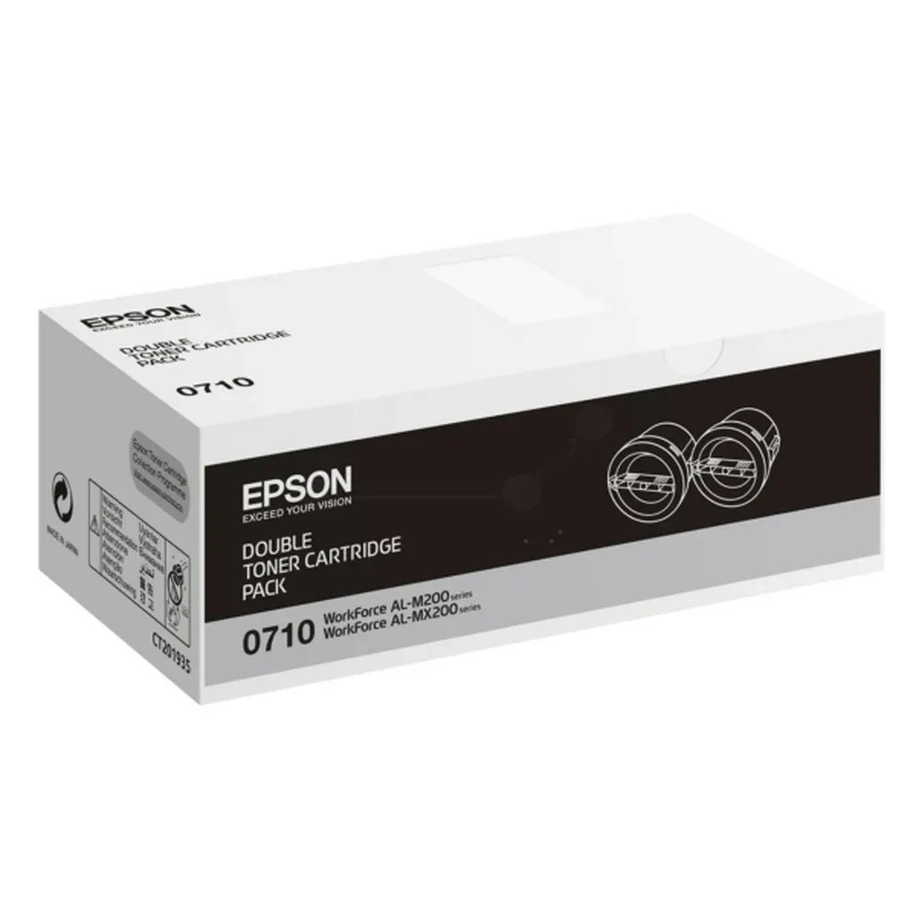 Toner sort 2 x 2.500 sider S050710 Sort by Epson – product photo