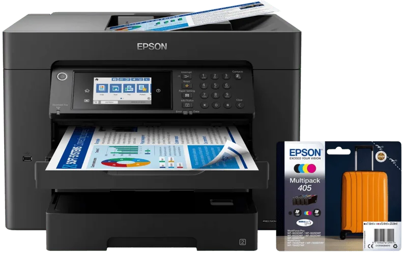 WorkForce WF-7840DTWF + 1 set extra cartridges by Epson – product photo