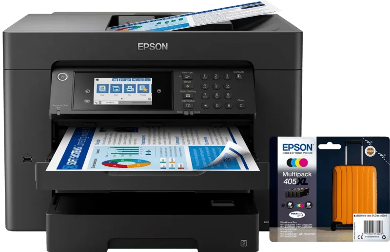 WorkForce WF-7840DTWF + 1 set extra XL cartridges by Epson – product photo