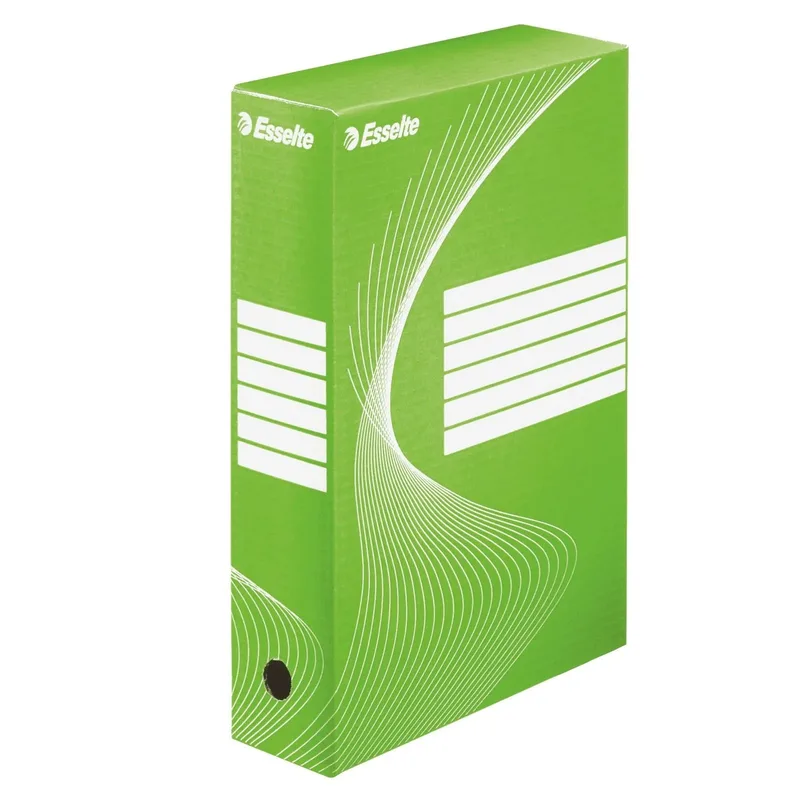 Archiefdoos esselte box 80mm groen | 25 stuks by Esselte – product photo