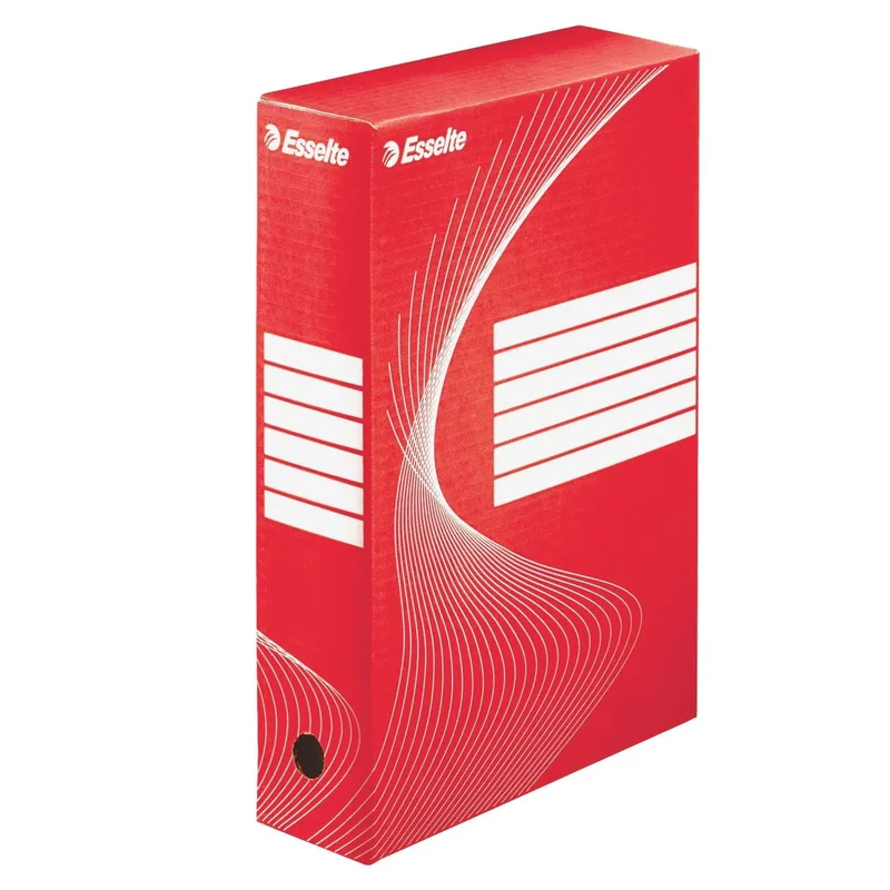 Archiefdoos esselte boxycolor 80mm 250x352mm rood | 25 stuks de Esselte – photo produit