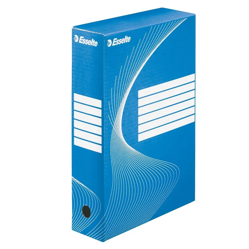 Archiefdoos esselte boxycolor 80mm 352x250mm blauw | 25 stuks by Esselte – product photo