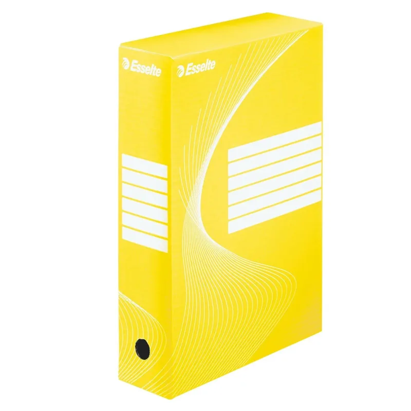 Archiefdoos esselte boxycolor 80mm 352x250mm geel | 25 stuks by Esselte – product photo