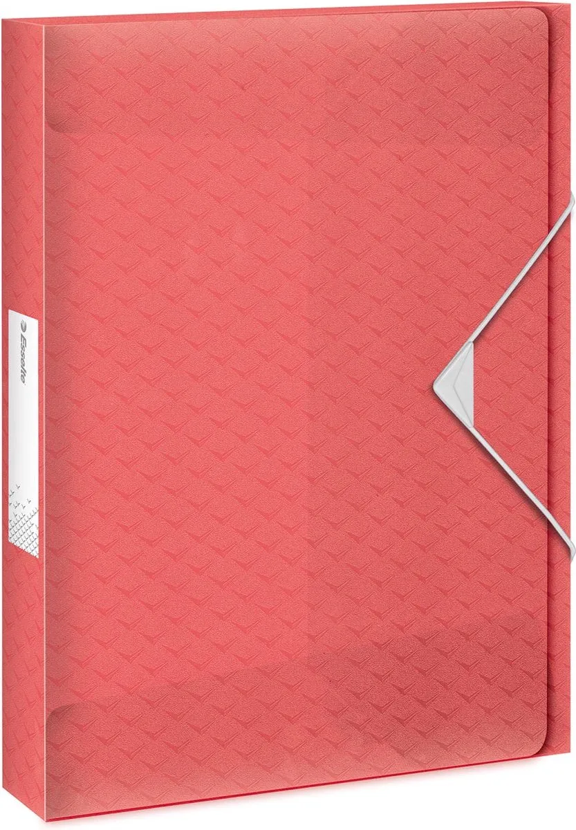 Colour'Breeze elastobox, ft 2,5 cm, koraal 2 stuks fra Esselte i A4 – produktbillede