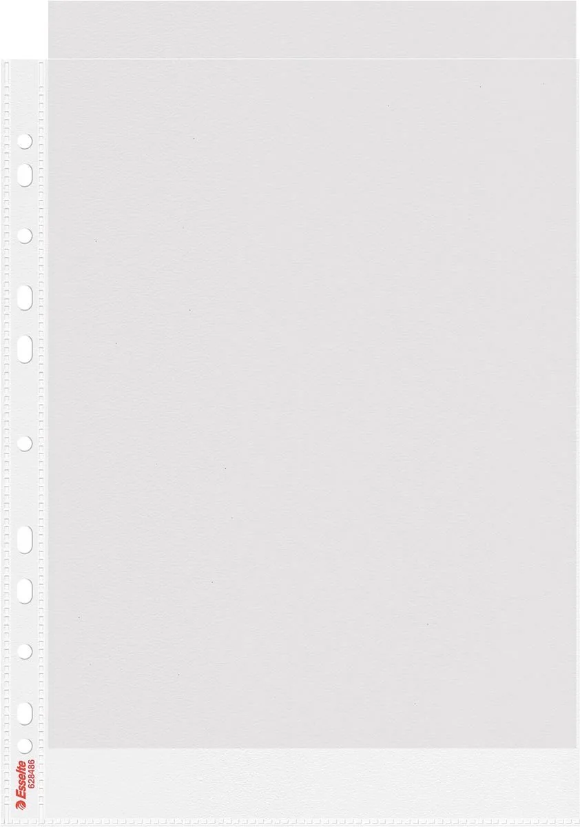 Colour'Breeze geperforeerde showtas, ft 43 micron, gekorreld, pak van 25 stuks 4 stuks fra Esselte i A4 – produktbillede