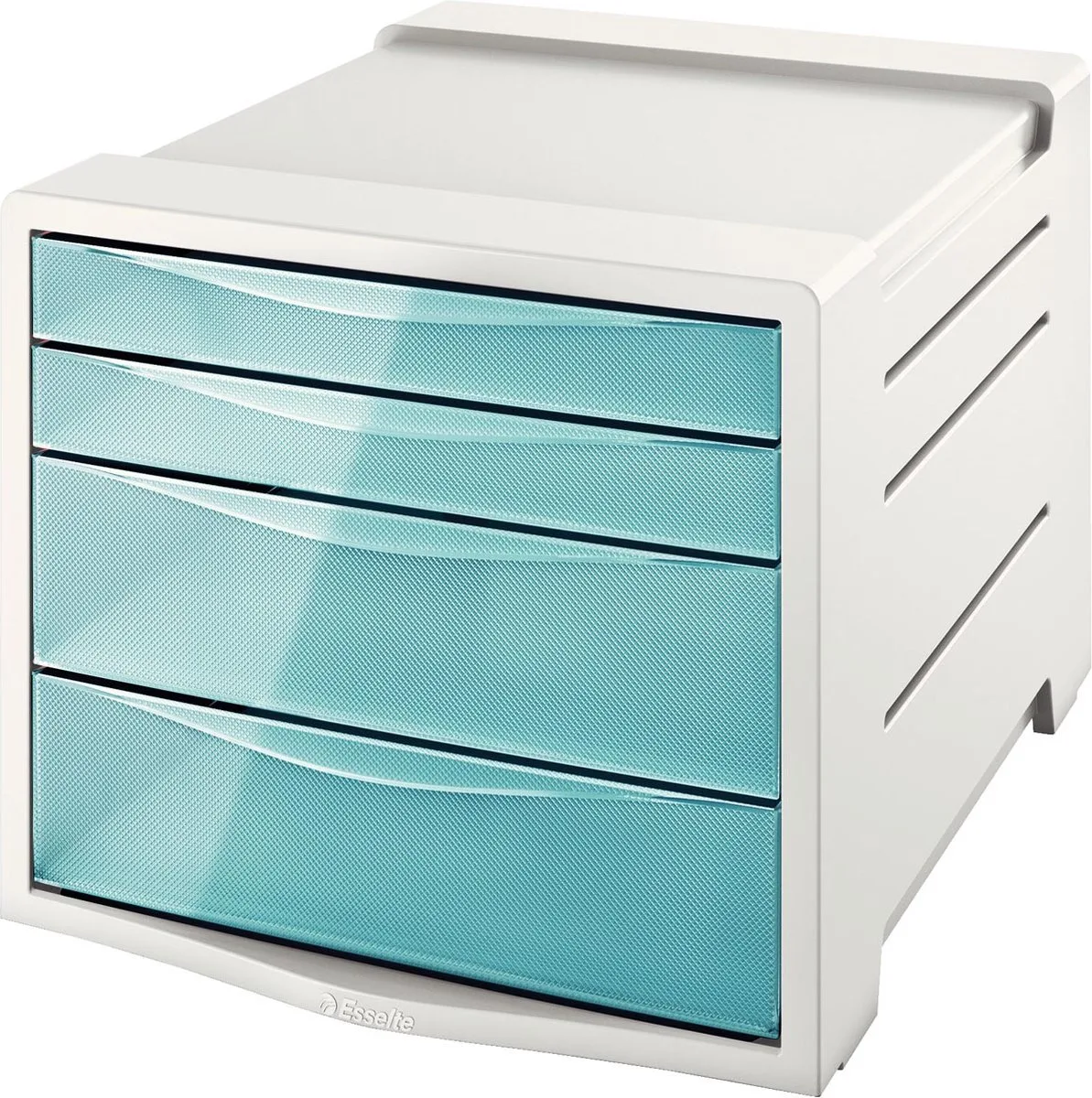 Colour'Breeze Ladenblok met 4 Laden - Antislip von Esselte in Blau – Produktfoto