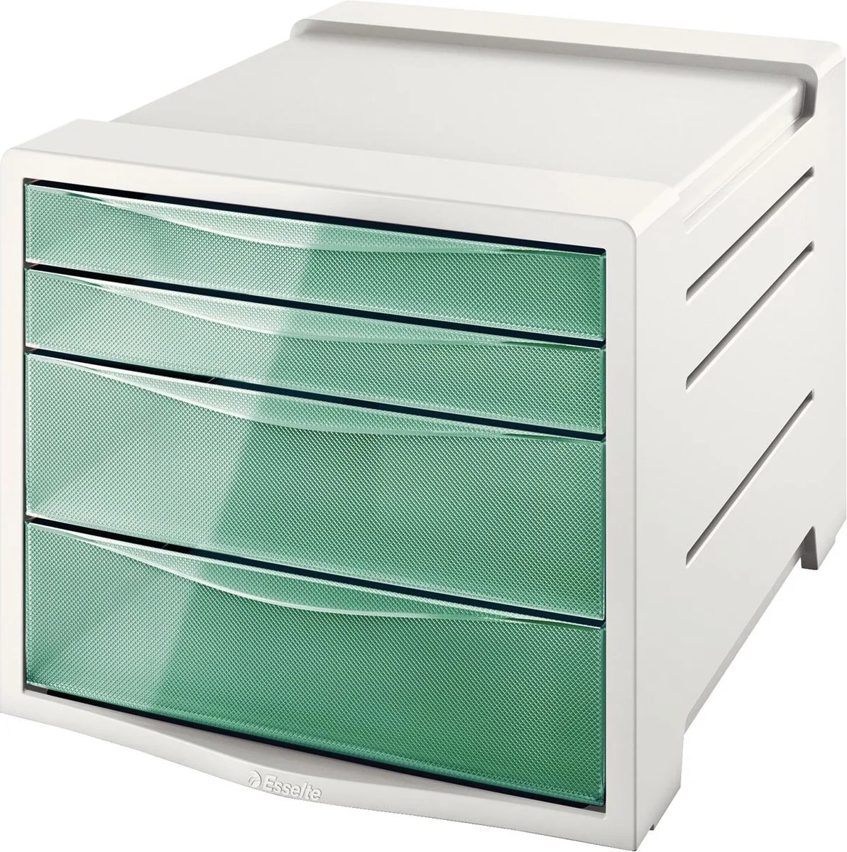 Colour'Breeze Ladenblok met 4 Laden - Antislip by Esselte in Green – product photo