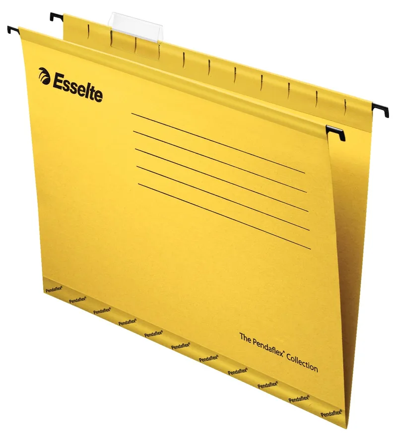 hangmappen voor laden Classic tussenafstand 330 mm, geel, doos van 25 stuks by Esselte – product photo