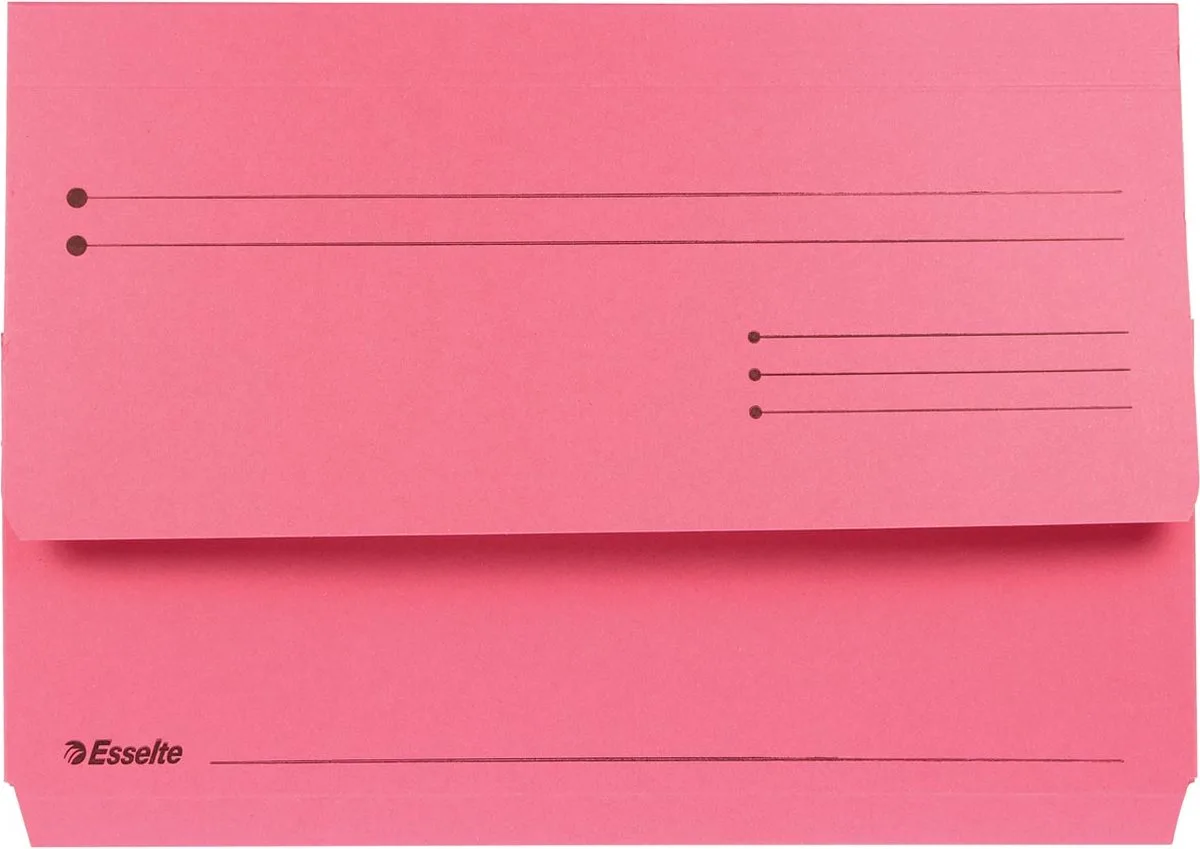 Manilla Insteekmappen - A4 Formaat - 25 Stuks by Esselte in Red – product photo