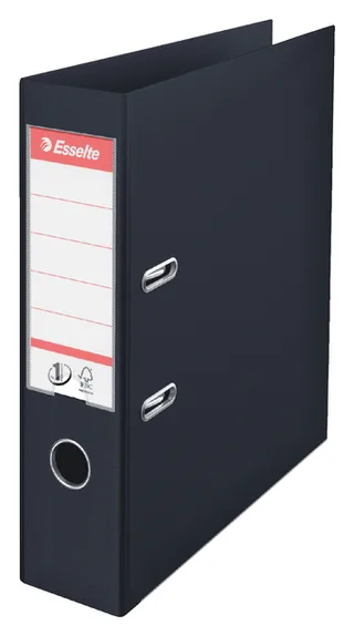 Ordner Esselte No.1 Power VIVIDA 75mm 30% gerecycled PP folie zwart by Esselte – product photo 1 of 6