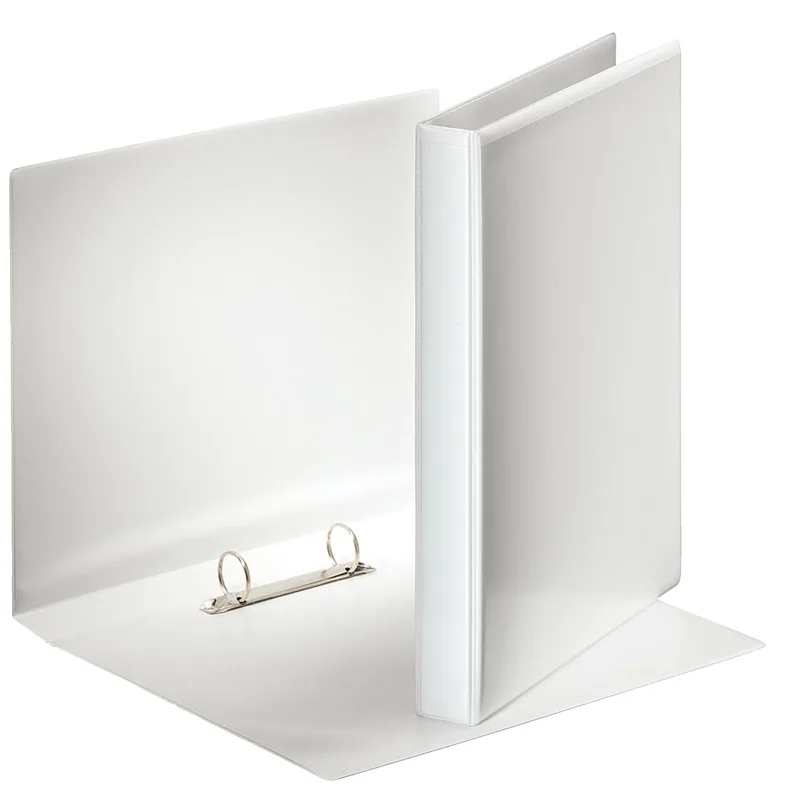 personaliseerbare ringmap, rug van 3,8 cm, 2 O-ringen van 25 mm, wit från Esselte – produktbild