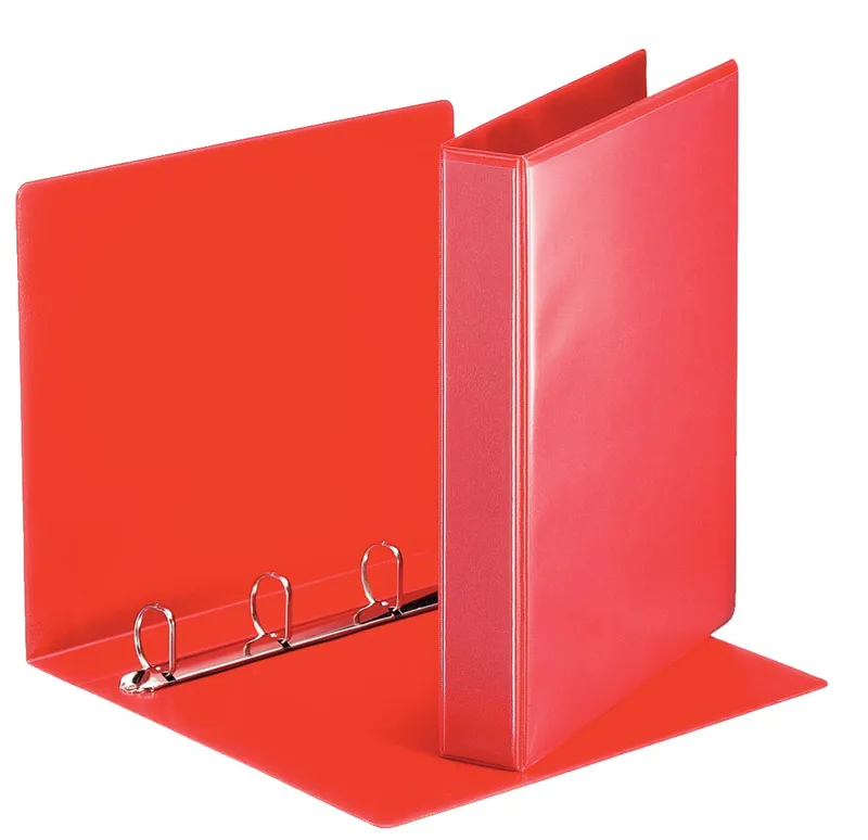 personaliseerbare ringmap, rug van 5,1 cm, 4 D-ringen van 30 mm, rood von Esselte – Produktfoto